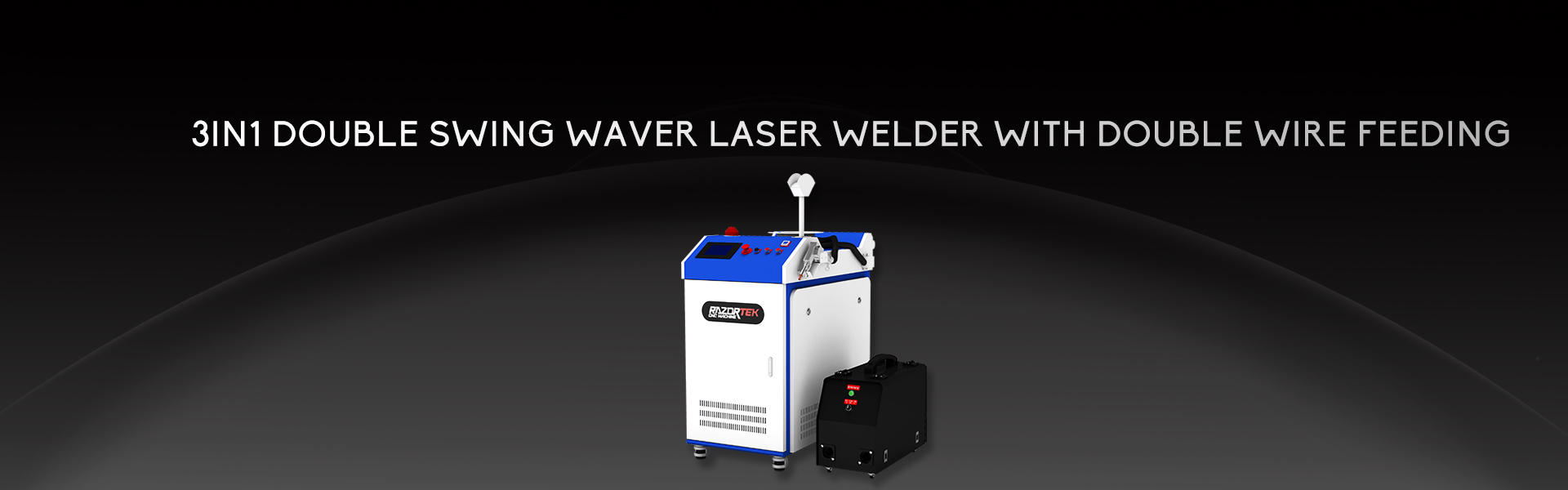 Double Wire Feeding 3in1 Double Swing Wave Fiber Laser Welder