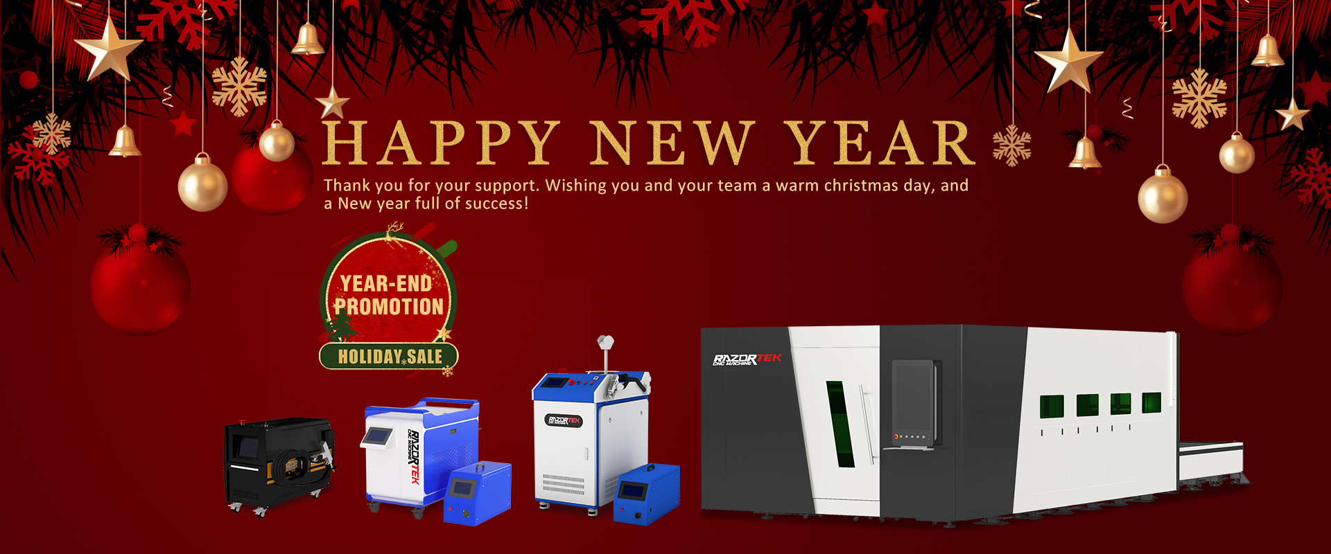 Razortek laser new year promotion