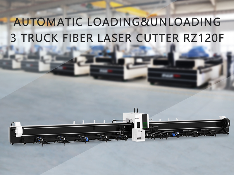Razortek Automatic Loading&Unloading 3 Truck Fiber Laser Cutter RZ120F
